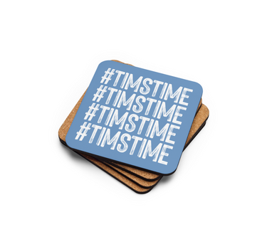 #TimsTime Cork-back coaster Sky