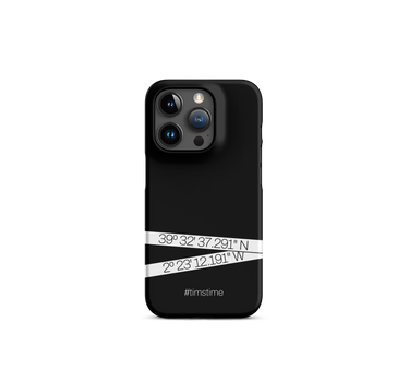 Travel #timstime snap case for iPhone® (Black)